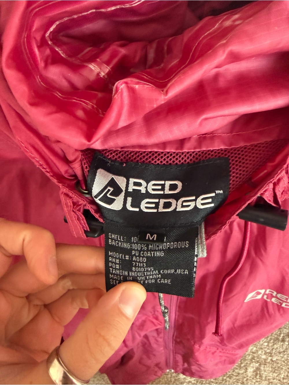 Red Ledge Women's Rain Jacket - Raspberry Pink - Picture 2 of 2